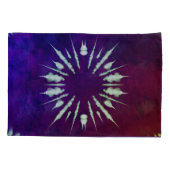 Purple Tie Dye Pillowcase Kissenbezug (Rückseite-Links)