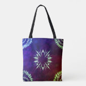 Purple Tie Dye Tote Tasche (Rückseite)