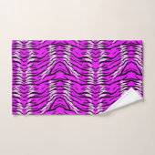 Purple Tiger Skin Pattern Design  Badhandtuch Set (Handtuch)