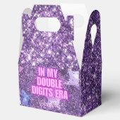 Purple Trendy In My Double Digits Era Birthday Geschenkschachtel (Geöffnet)