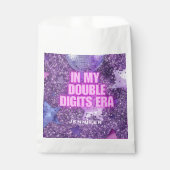 Purple Trendy In My Double Digits Era Birthday Geschenktütchen (Vorderseite)