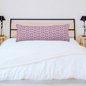 Purple Triangles Pattern Body Pillow Seitenschläferkissen