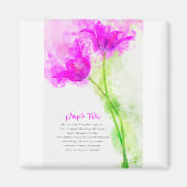 Purple Tulip Magnet (Vorne)