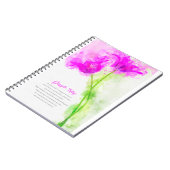 Purple Tulip Notizblock (Linke Seite)