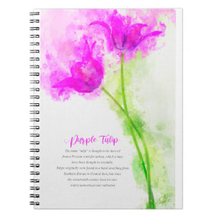 Purple Tulip Notizblock