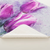 Purple Tulips Sherpadecke (3/4)