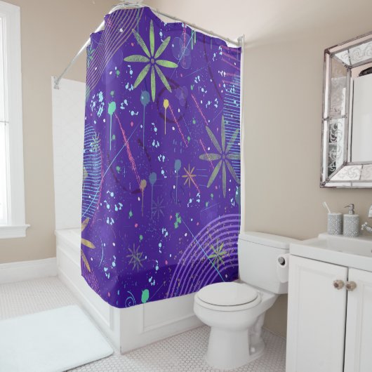 Purple Twilight Party Duschvorhang (Beispiel)