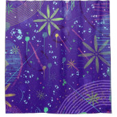 Purple Twilight Party Duschvorhang (Vorderseite)