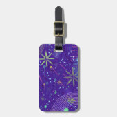 Purple Twilight Party Gepäckanhänger (Vorderseite vertikal)