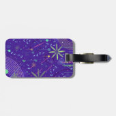 Purple Twilight Party Gepäckanhänger (Rückseite horizontal)