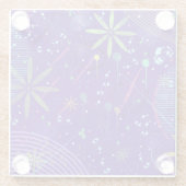 Purple Twilight Party Glasuntersetzer (Rückseite)