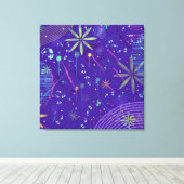 Purple Twilight Party Leinwanddruck (Insitu (Holzboden))