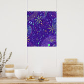 Purple Twilight Party Poster (Küche)