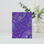 Purple Twilight Party Postkarte (Stehend Vorderseite)