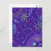 Purple Twilight Party Postkarte (Vorne/Hinten)