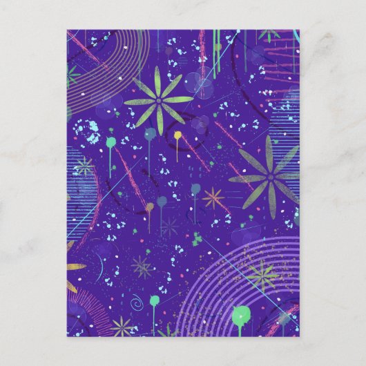 Purple Twilight Party Postkarte (Vorderseite)