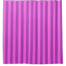 Purple Two Tone Stripes  Duschvorhang