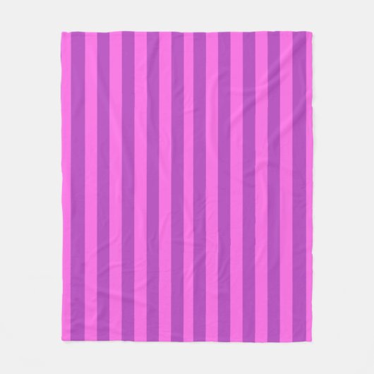 Purple Two Tone Stripes  Fleecedecke (Vorderseite)