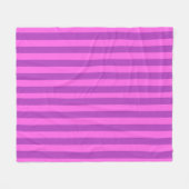 Purple Two Tone Stripes  Fleecedecke (Vorderseite (Horizontal))