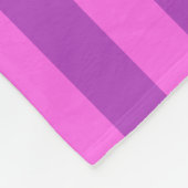 Purple Two Tone Stripes  Fleecedecke (Ecke)