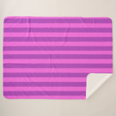 Purple Two Tone Stripes  Sherpadecke (Vorderseite (Horizontal))
