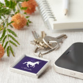 Purple Unicorn Personalized Keychain Schlüsselanhänger (Seite)