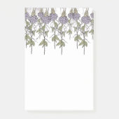 Purple Vines Notepad Post-it Klebezettel (Vorderseite)