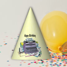 Purple Vintage Manual Typewriter Books Pencils