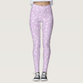 Purple Violet Trees Winter Christmas Leggings (Vorderseite)
