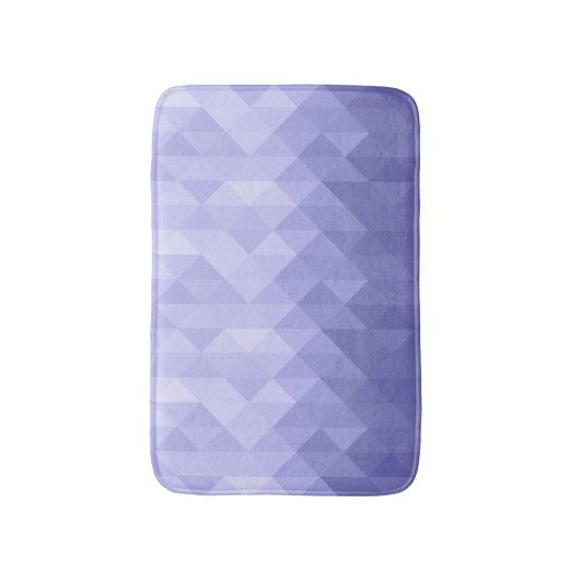 Purple violet triangle geometric squares badematte (Vorderseite Vertikal)