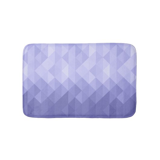 Purple violet triangle geometric squares badematte (Vorderseite)