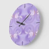 Purple Wall Clock Große Wanduhr (Winkel)