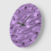 Purple Wall Clock Große Wanduhr (Winkel)