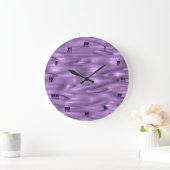 Purple Wall Clock Große Wanduhr (Zuhause)