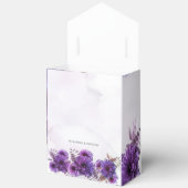 Purple Watercolor Chrysanthemum Wedding Geschenkschachtel (Offen)
