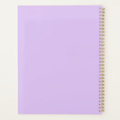 Purple Watercolor Floral Planner Cover Planer (Rückseite)