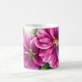 Purple Watercolor Flower Illustration  Kaffeetasse (Mittel)