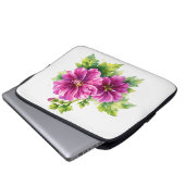Purple Watercolor Flower Illustration  Laptopschutzhülle (Vorne Knopf)