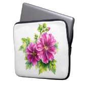 Purple Watercolor Flower Illustration  Laptopschutzhülle (Vorderseite Links)