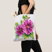 Purple Watercolor Flower Illustration Tasche (Von Nahem)