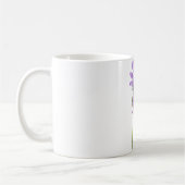 Purple Watercolor Minimalist Botanical Kaffeetasse (Links)