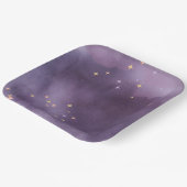 Purple watercolor pappteller (Gewinkelt)