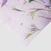 Purple Watercolor Wildflowers Seidenpapier (Ausschnitt)