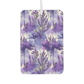 Purple Watercolor with Florals Autolufterfrischer (Vorderseite)