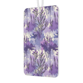Purple Watercolor with Florals Autolufterfrischer