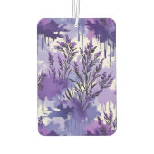 Purple Watercolor with Florals Autolufterfrischer (Rückseite)