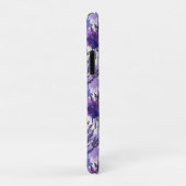Purple Watercolor with Florals Case-Mate iPhone Hülle (Hinten/Rechts)