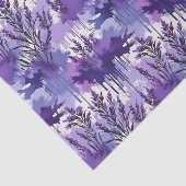 Purple Watercolor with Florals Seidenpapier (Ausschnitt)