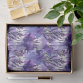 Purple Watercolor with Florals Seidenpapier (Geschenk)