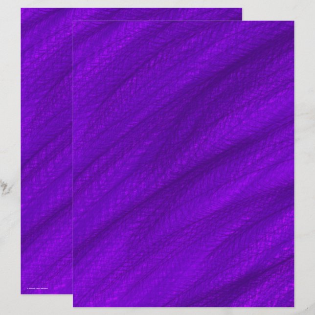 Purple Wheat Field Scrapbook Paper 2-Sided Page (Vorne/Hinten)